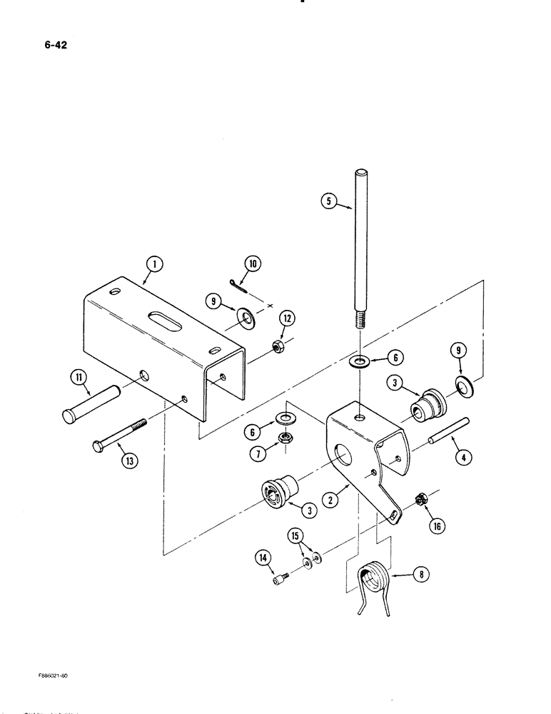 Схема запчастей Case IH STEIGER - (6-42) - TRANSMISSION SHIFT CONTROLS, PULSER CONTROL, P.I.N. JCB0002116 AND AFTER (06) - POWER TRAIN