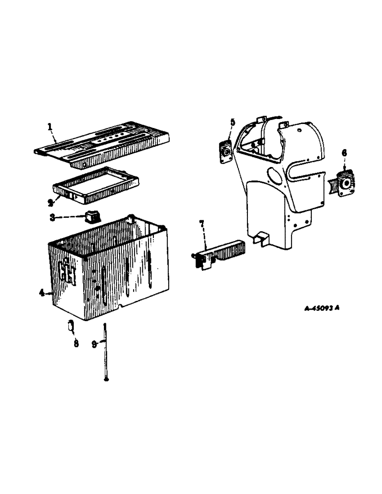 Схема запчастей Case IH 350 - (143) - ELECTRICAL SYSTEM, DIESEL ENGINE, BATTERY BOX (06) - ELECTRICAL SYSTEMS