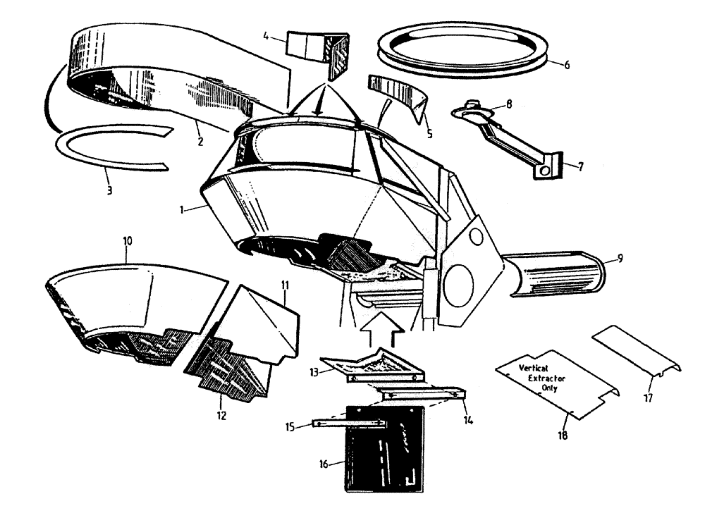 Схема запчастей Case IH 7700 - (A03-15) - PRIMARY EXTRACTOR (ROTARY CHOPPER), UP TO AND INCLUDING SERIAL #7907 Mainframe & Functioning Components