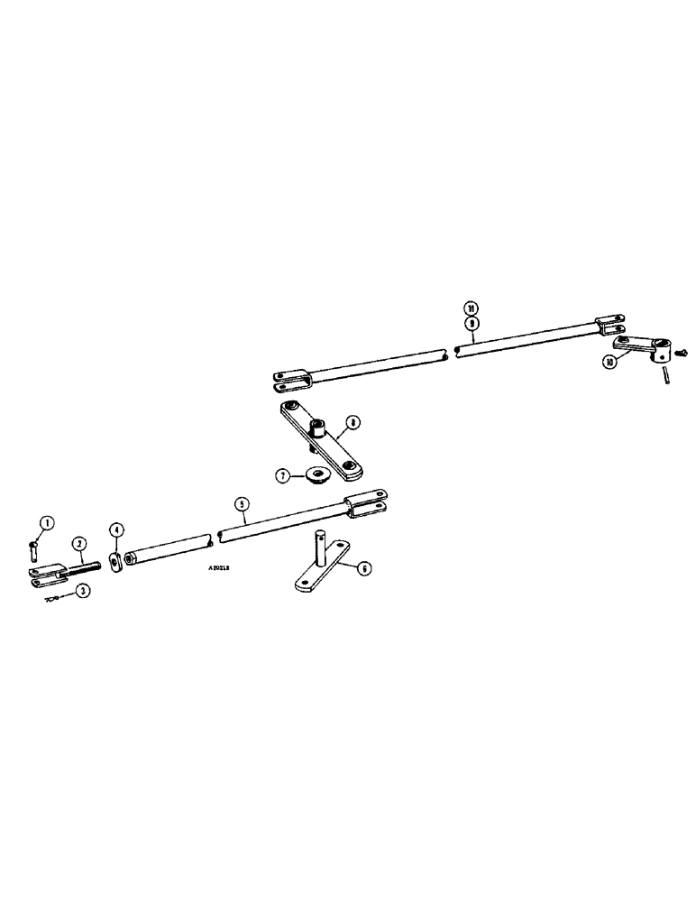 Схема запчастей Case IH JTA-SERIES - (28) - STEERING PIPE, JRA AND JTA, 6 BOTTOM, TO CONVERT 6 BOTTOM TO 7 BOTTOM 