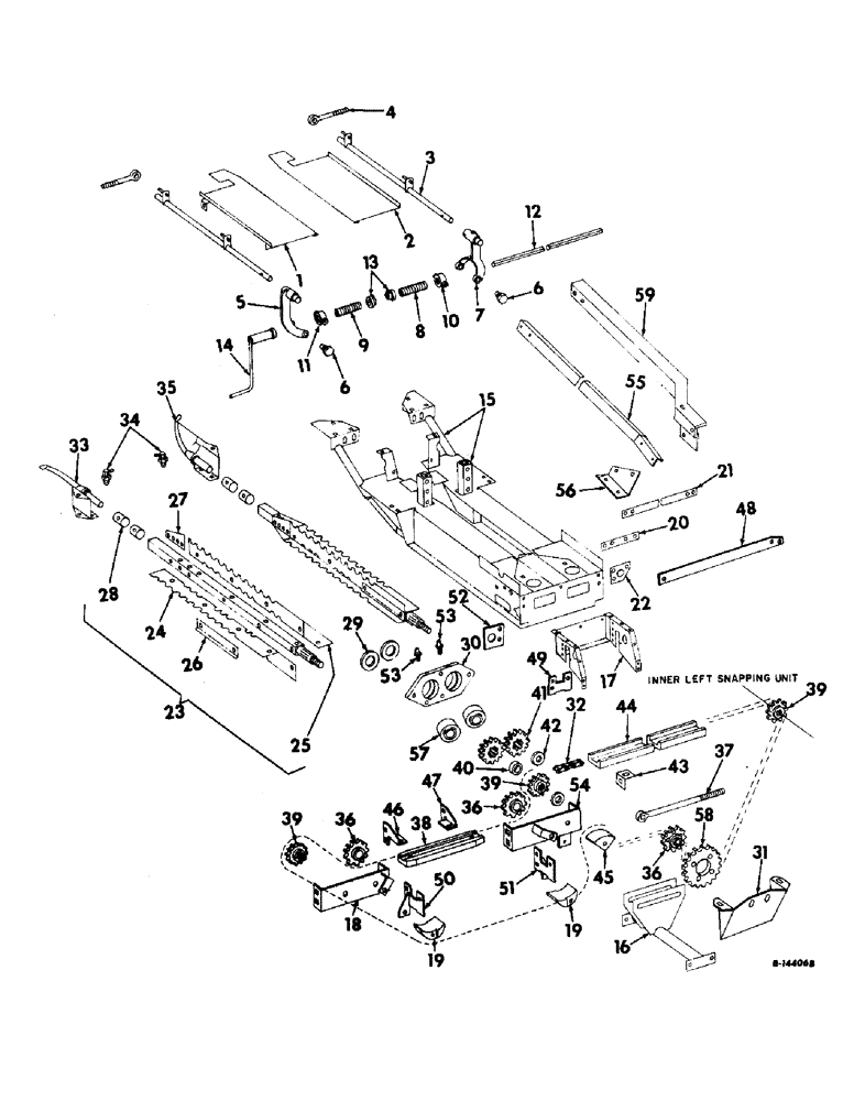 Схема запчастей Case IH 630N - (G-11) - STALK ROLL FRAME, ROLLS AND DRIVE (58) - ATTACHMENTS/HEADERS