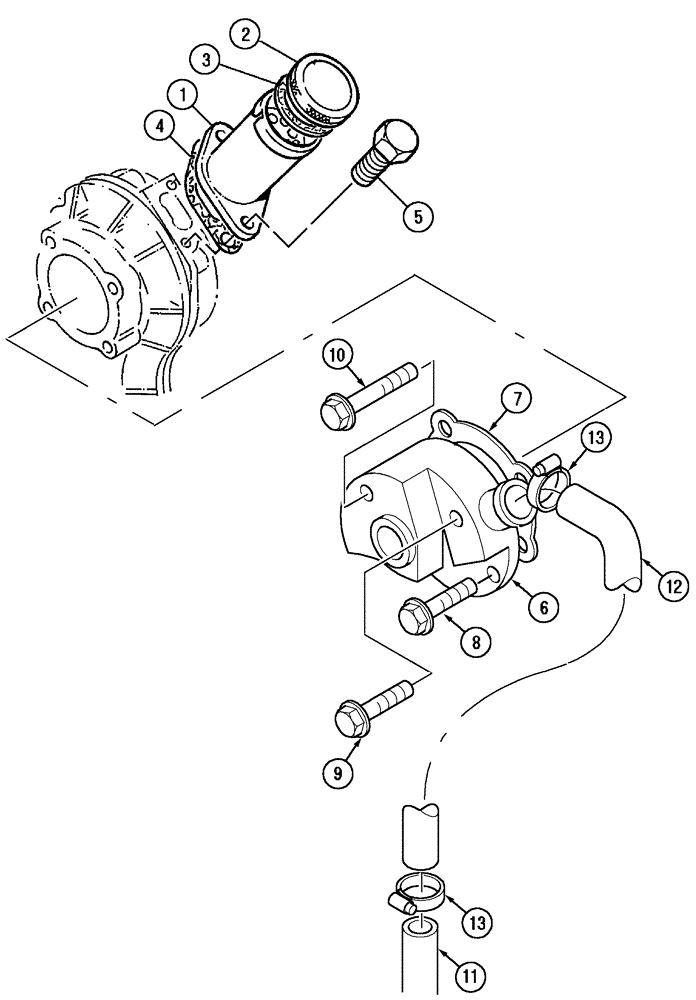 Схема запчастей Case IH MX90C - (02-28) - OIL FILLER AND BREATHER (02) - ENGINE