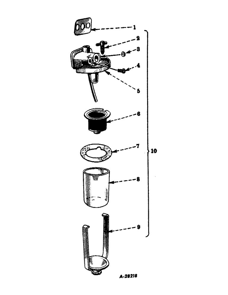 Схема запчастей Case IH 400-SERIES - (085) - DIESEL ENGINE, WATER TRAP (01) - ENGINE