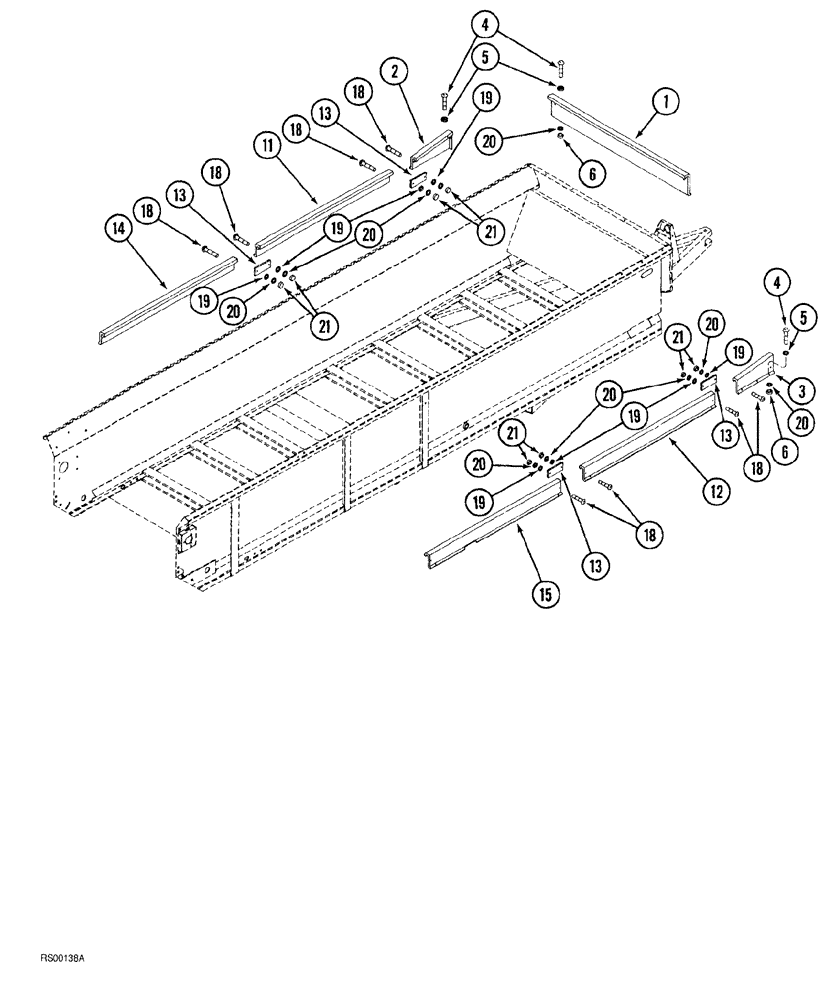 Схема запчастей Case IH 1500-SERIES - (09-06) - SPLASH GUARD 