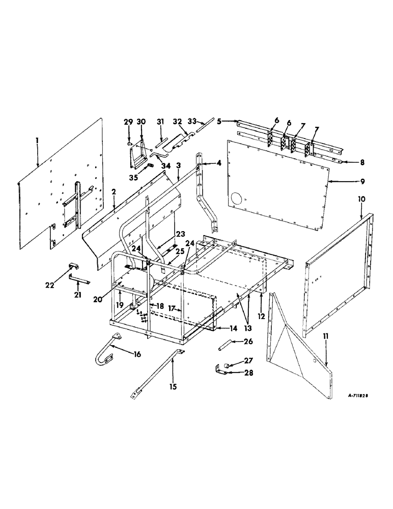 Схема запчастей Case IH 403 - (301) - BAGGER PLATFORM (88) - ACCESSORIES