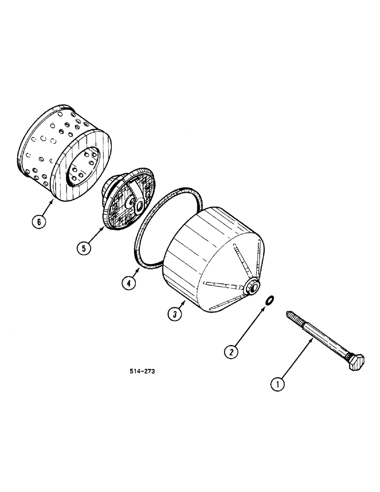Схема запчастей Case IH 248 - (8-654) - OIL FILTER - HYDRAULIC (08) - HYDRAULICS