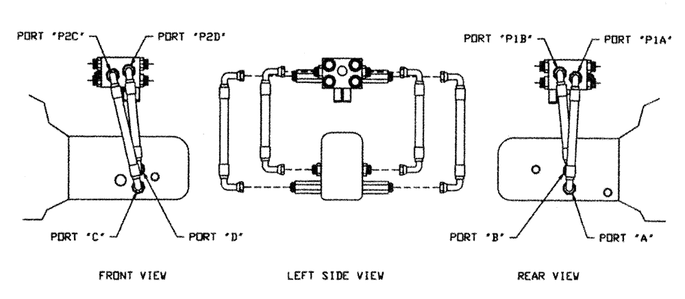 Схема запчастей Case IH PATRIOT II - (06-005) - HYDRAULIC PLUMBING - HYDROSTATIC PUMP TO SHIFT BLOCK Hydraulic Plumbing