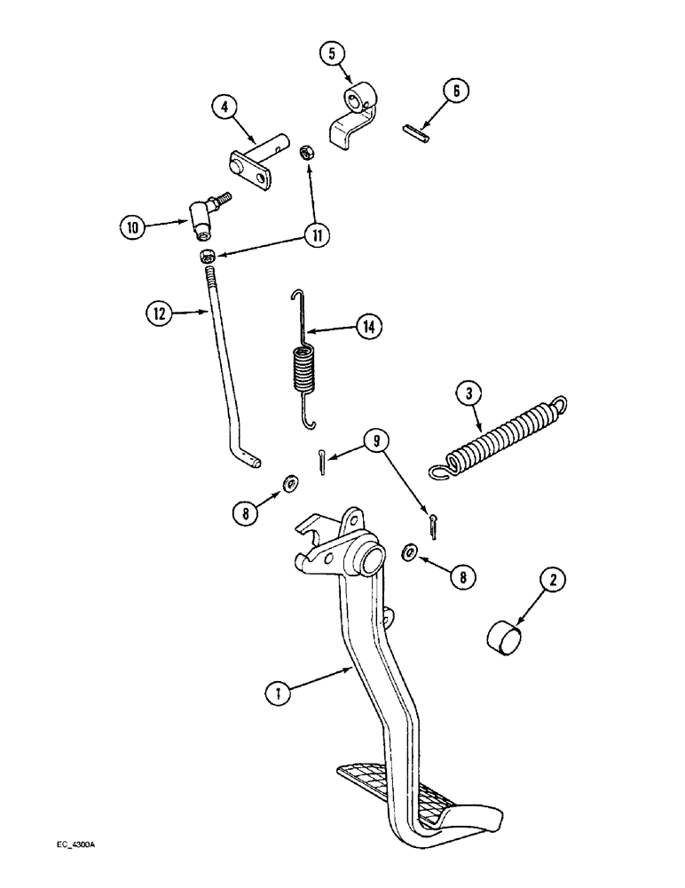 Схема запчастей Case IH 3230 - (6-092) - FORWARD AND REVERSE LOCKOUT CONTROLS, TRACTOR WITH CAB (06) - POWER TRAIN