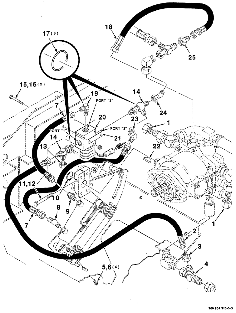 Схема запчастей Case IH 8870 - (08-64) - HEADER CONTROL ASSEMBLY (STANDARD) (58) - ATTACHMENTS/HEADERS