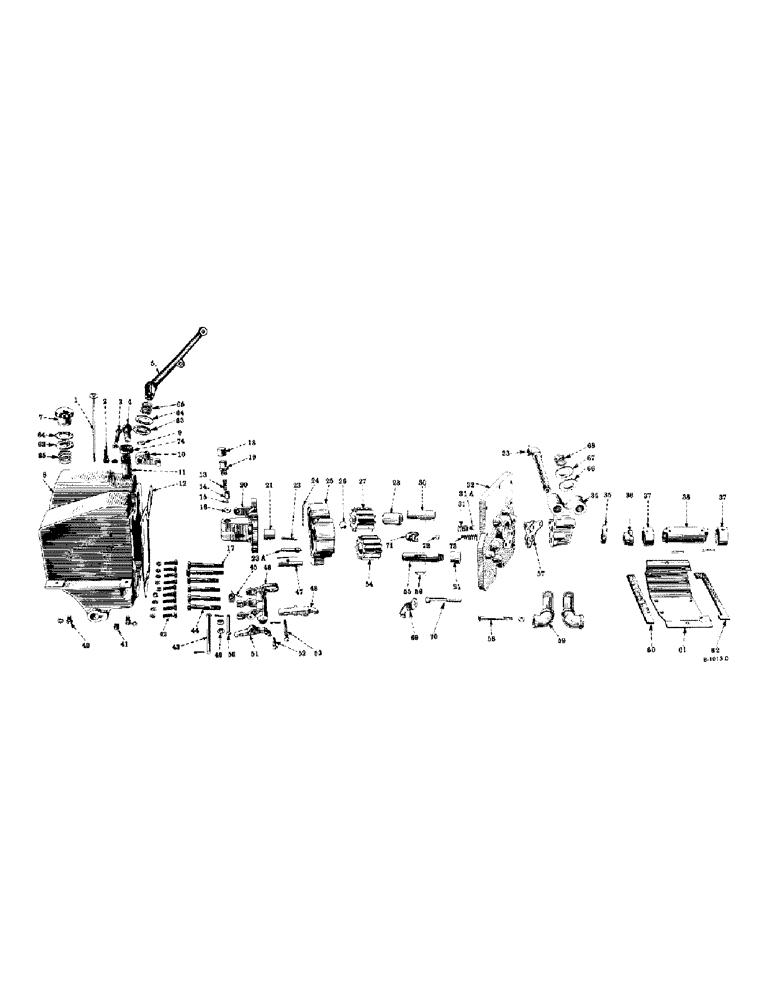 Схема запчастей Case IH SUPER-HV - (172) - HYDRAULIC SYSTEM, HYDRAULIC LIFT-ALL ATTACHMENT, WITH COUNTERSHAFT DRIVEN PUMP, SPECIAL, PUMP UNIT (07) - HYDRAULIC SYSTEM