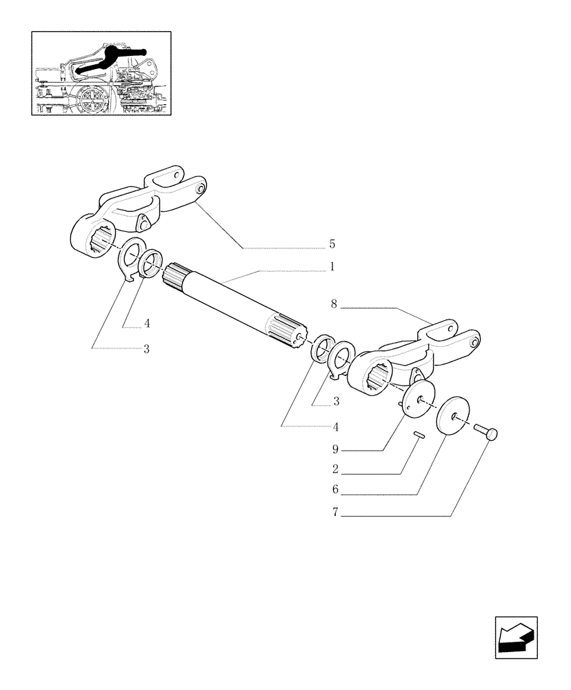 Схема запчастей Case IH MXM175 - (1.82.8/01) - LIFTER, ROCK SHAFT AND ASSOCIATES (07) - HYDRAULIC SYSTEM
