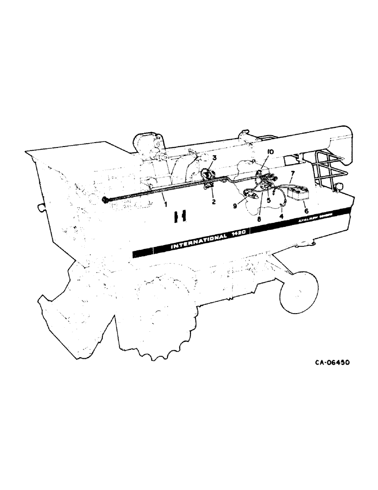 Схема запчастей Case IH 1420 - (08-02) - ELECTRICAL, WIRING DIAGRAM, MAIN HARNESS, STARTER AND BATTERY (06) - ELECTRICAL
