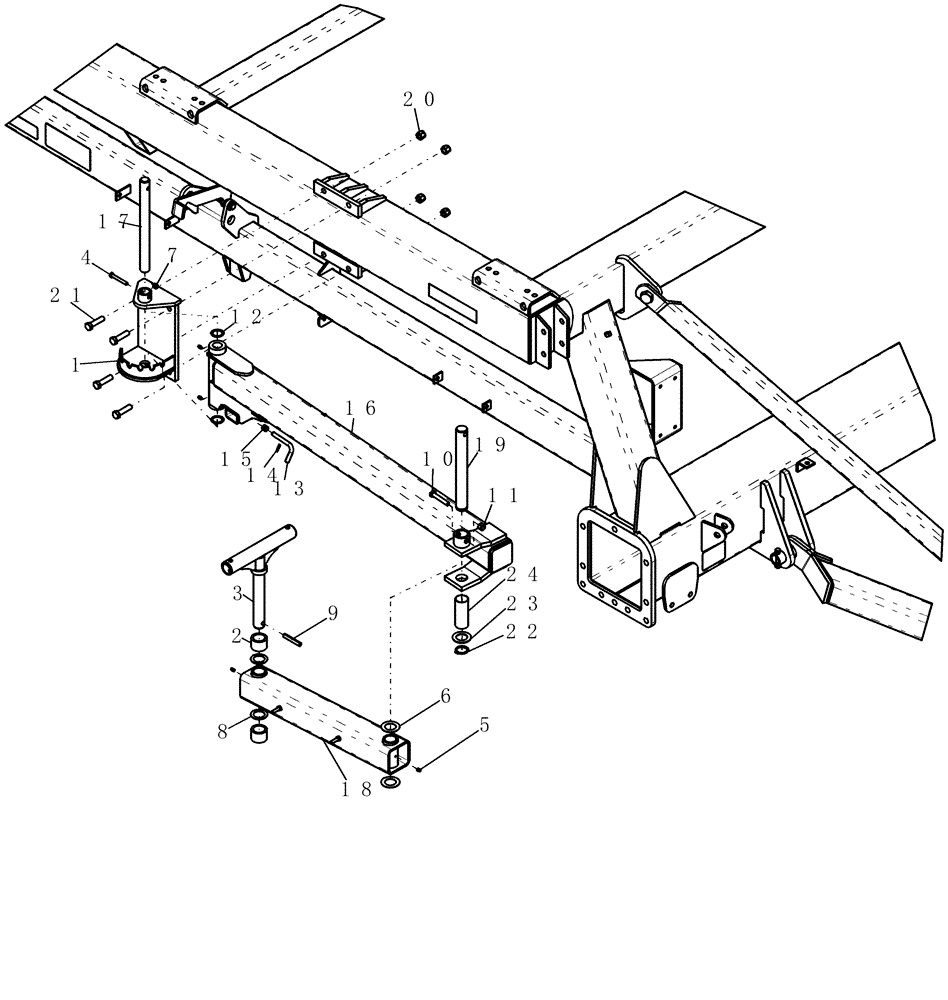Схема запчастей Case IH 3580 - (58.120.03) - AUGER SWING ARM (58) - ATTACHMENTS/HEADERS