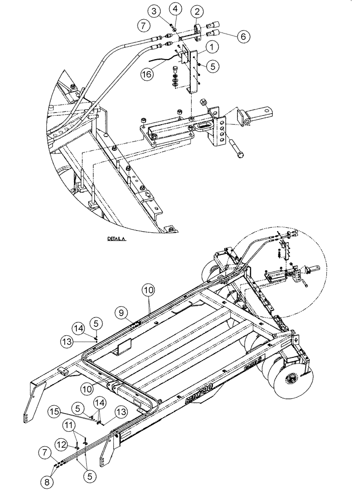 Схема запчастей Case IH RMX790 - (35.100.05) - REAR HITCH HYDRAULICS (08) - HYDRAULICS