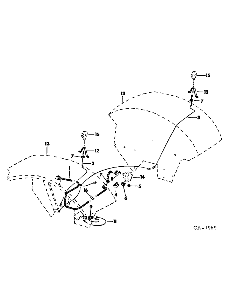 Схема запчастей Case IH 1566 - (08-16) - ELECTRICAL, ELECTRICAL WIRING TRACTORS WITH WIDE COVERAGE FENDERS (06) - ELECTRICAL