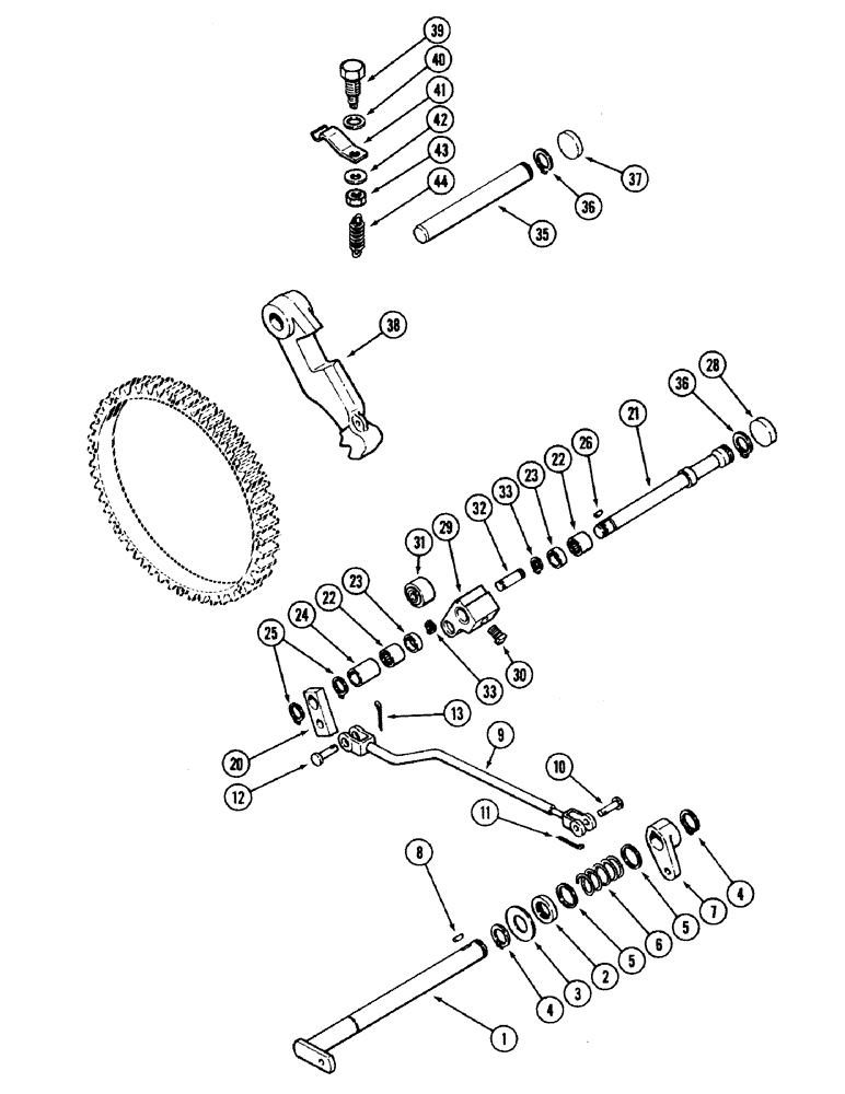 Схема запчастей Case IH 2594 - (6-060) - DIFFERENTIAL, PARK LOCK (06) - POWER TRAIN
