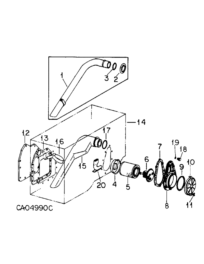 Схема запчастей Case IH 3688 - (10-25) - HYDRAULICS, RESERVOIR AND FILTER (07) - HYDRAULICS