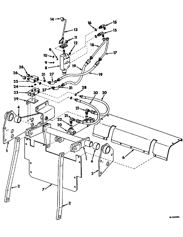 Схема запчастей Case IH 4156 - (K-03) - DRAWBAR AND HITCHES, HYDRAULIC DRAWBAR Drawbars & Hitches