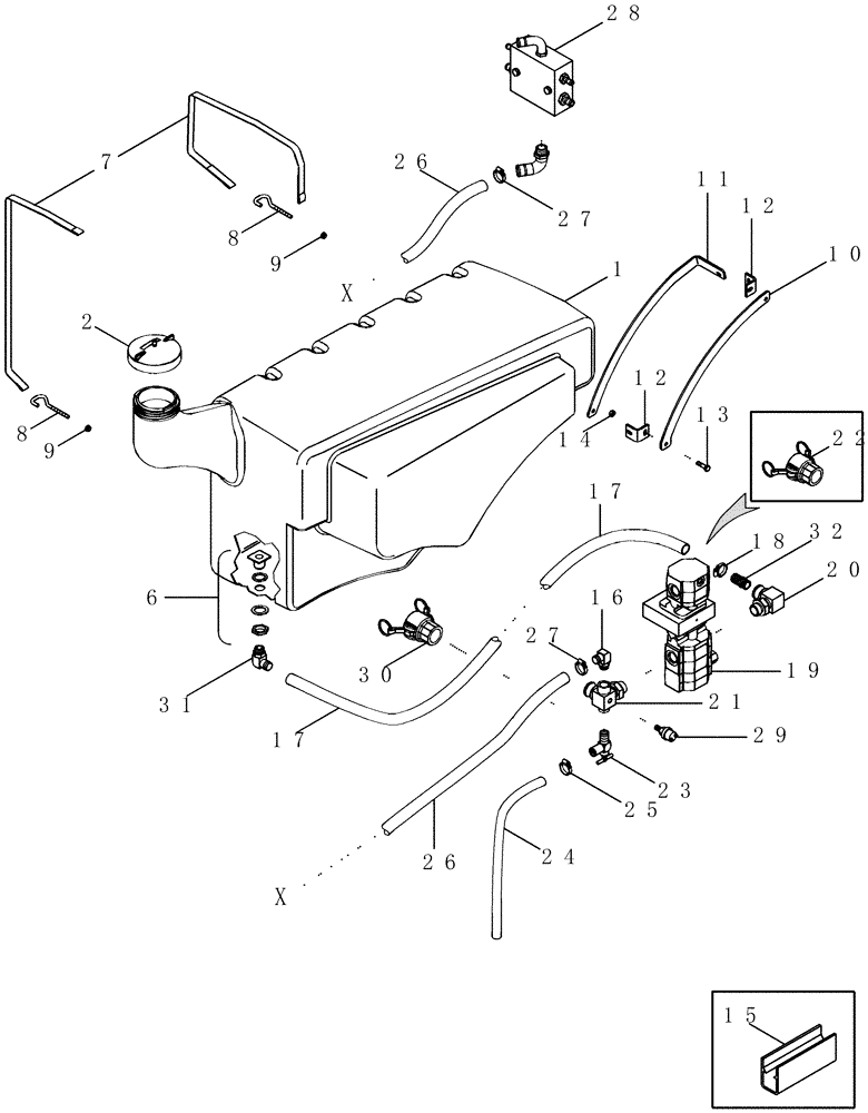 Схема запчастей Case IH CPX620 - (09A-47) - DRUM BAR LUBRICATION SYSTEM, GREASE TANK AND PUMP (13) - PICKING SYSTEM