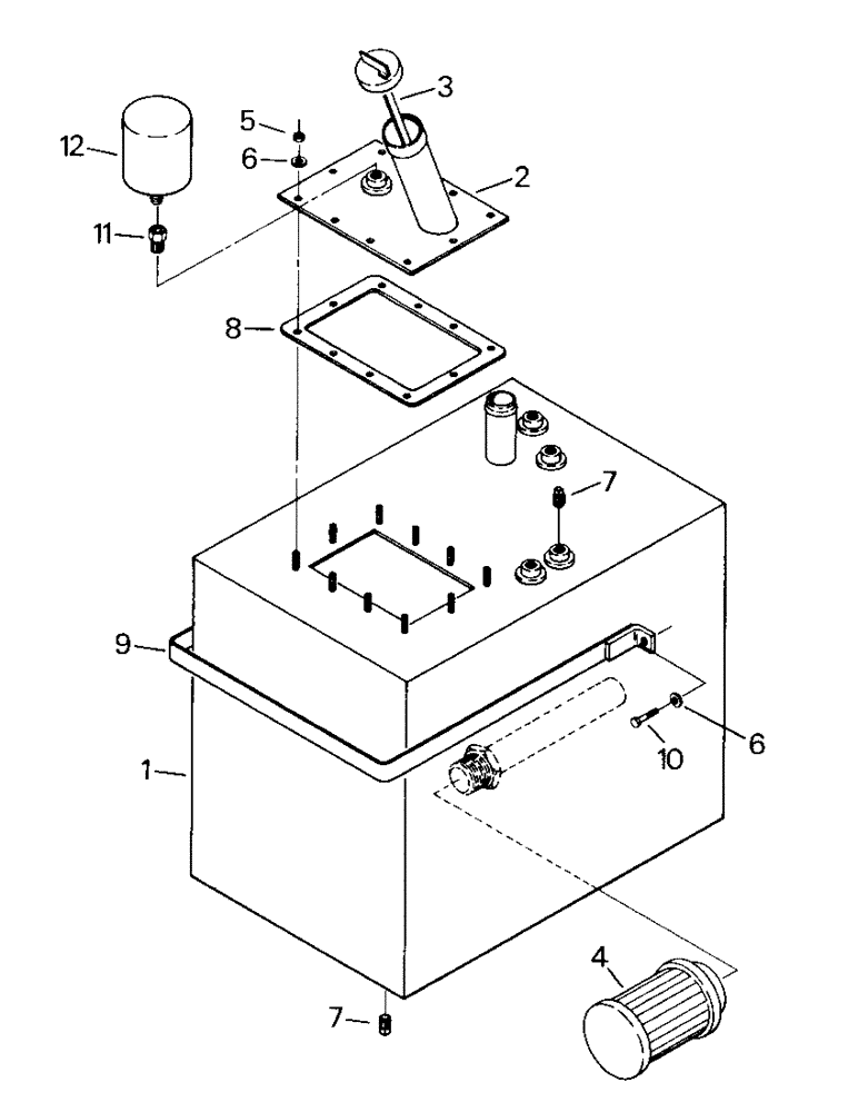Схема запчастей Case IH CR-1280 - (08-06) - HYDRAULIC TANK & MOUNTING (07) - HYDRAULICS