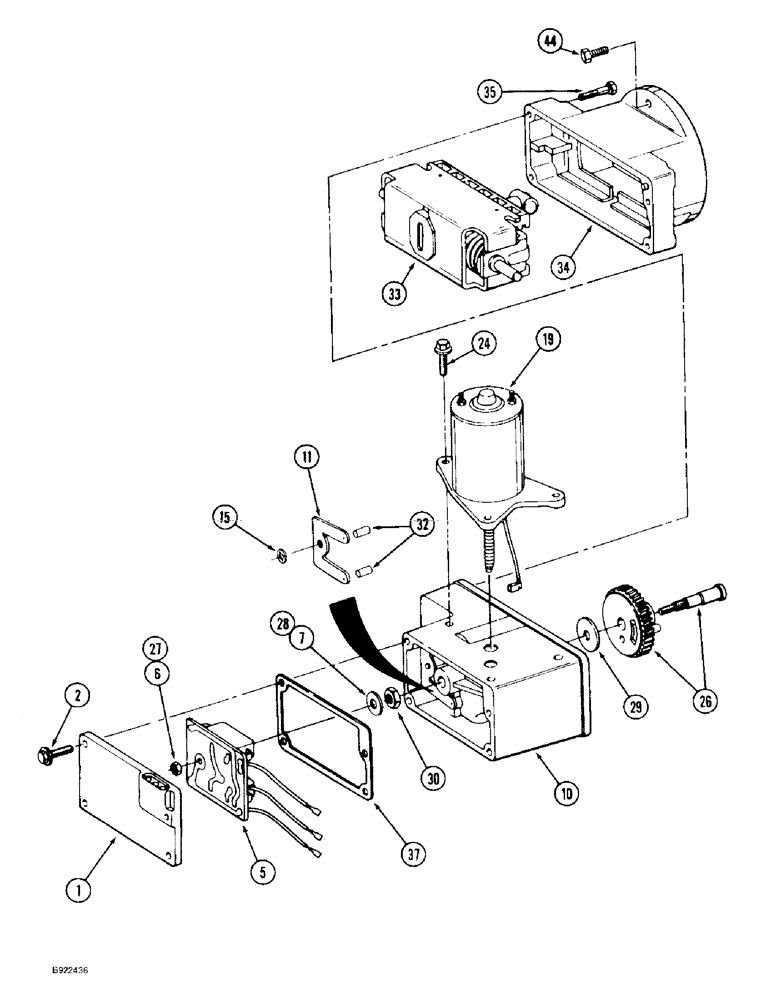 Схема запчастей Case IH 9330 - (6-080) - ELECTRIC SHIFT ASSEMBLY (06) - POWER TRAIN
