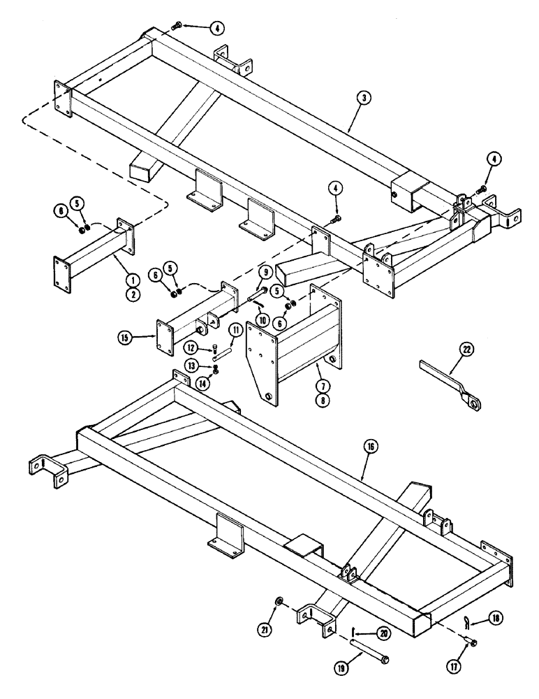 Схема запчастей Case IH DOT 31 - (04) - CENTER FRAMES 