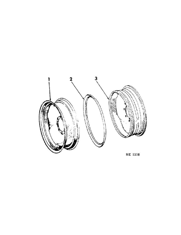 Схема запчастей Case IH 155 - (J-05[A]) - TIRE, TUBE AND WHEEL 