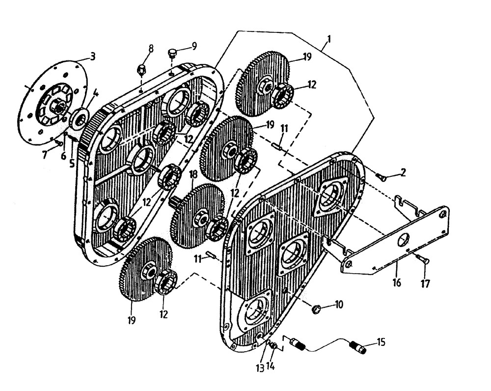 Схема запчастей Case IH 7700 - (C04-00) - FIXED EXTRACTION (KOMATSU) Engine & Engine Attachments