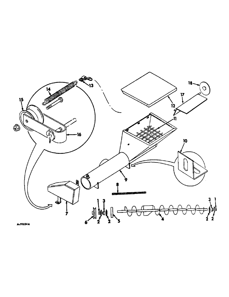 Схема запчастей Case IH 85 - (A-12) - CONCENTRATE HOPPER 