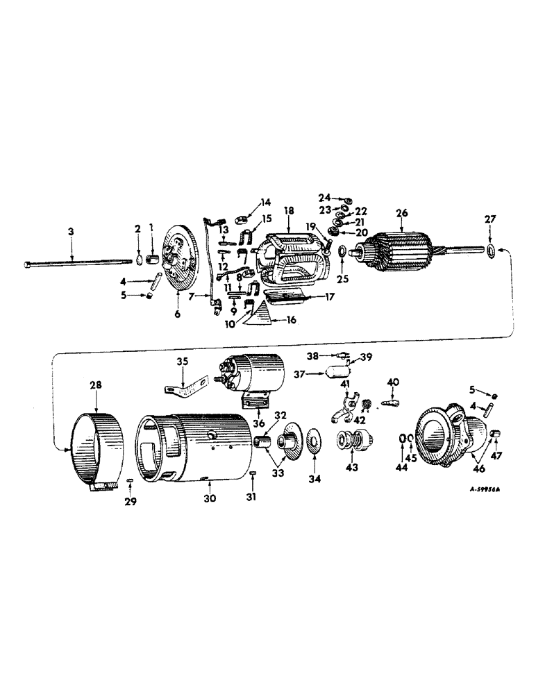 Схема запчастей Case IH 414 - (369) - ELECTRICAL SYSTEM, CRANKING MOTOR, DELCO-REMY (55) - ELECTRICAL SYSTEMS