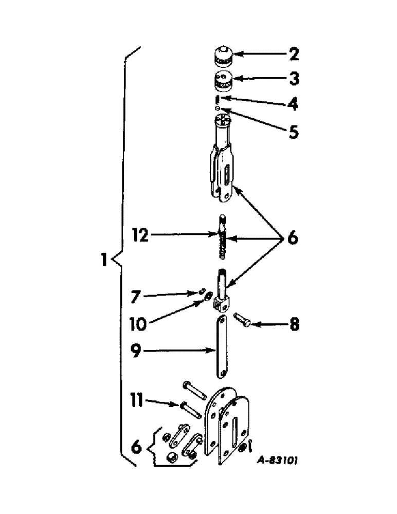 Схема запчастей Case IH B414 - (122) - BRAKES, HAND BRAKE LEVER, 6-1/2 X 3-3/2 INCH, B-414 DIESEL/31374 UP, B-414 GASOLINE/4360 UP (5.1) - BRAKES