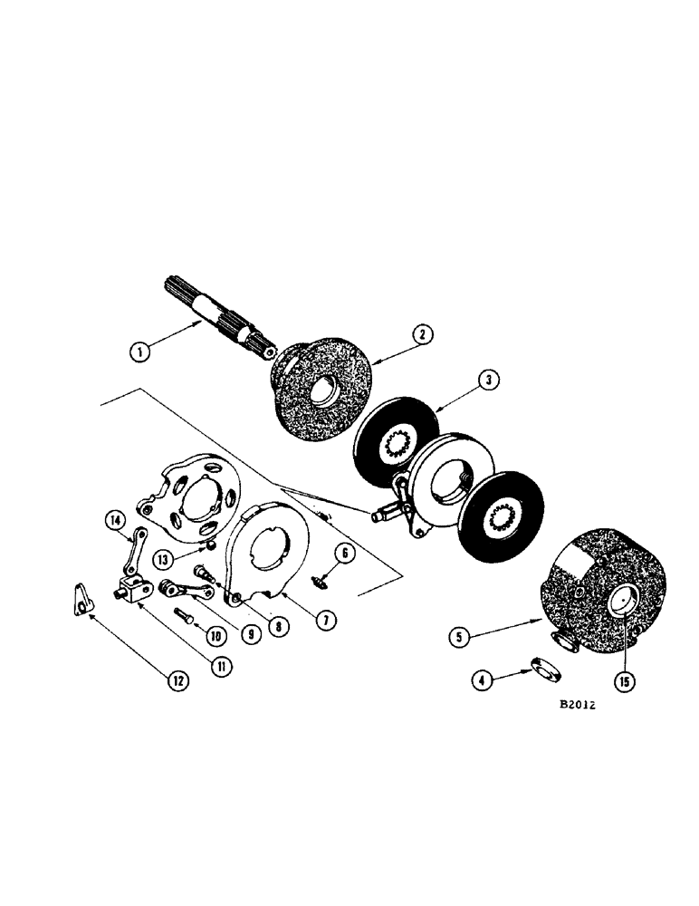 Схема запчастей Case IH 960 - (316[1]) - DIFFERENTIAL BRAKE ASSEMBLY 960 SPECIAL COMBINE (21) - TRANSMISSION
