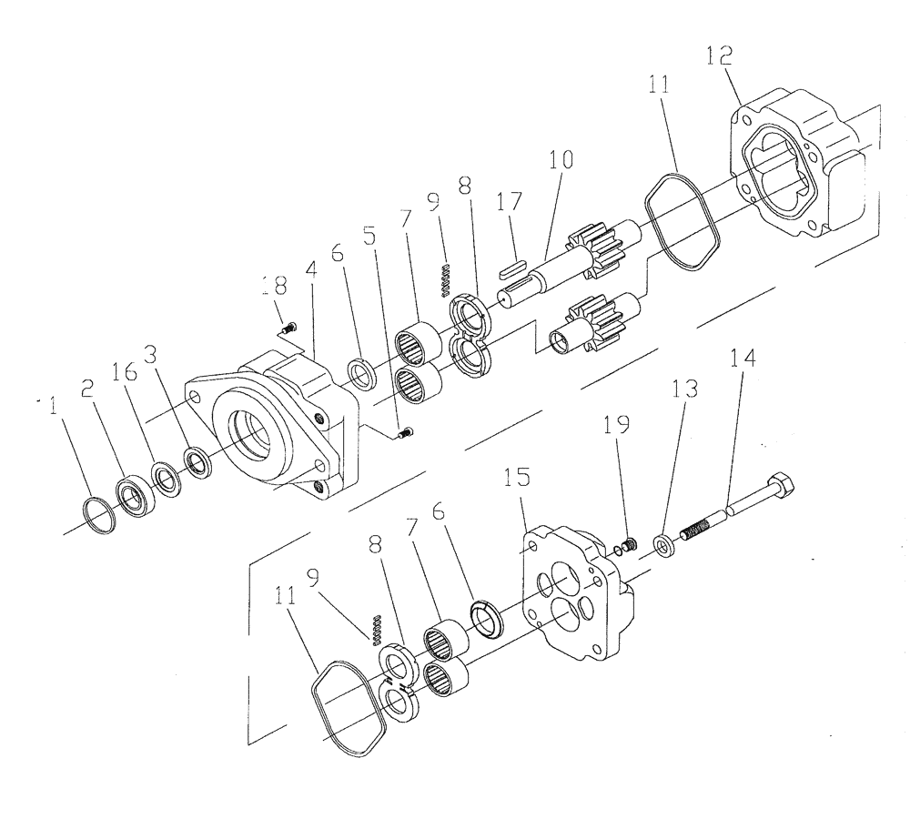 Схема запчастей Case IH 7700 - (B03[12]) - HYDRAULIC MOTOR M30A Hydraulic Components & Circuits