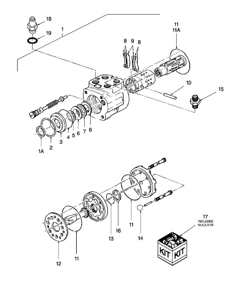 Схема запчастей Case IH DX29 - (03G01) - POWER STEERING CASE ASSY. (06) - FRONT AXLE & STEERING