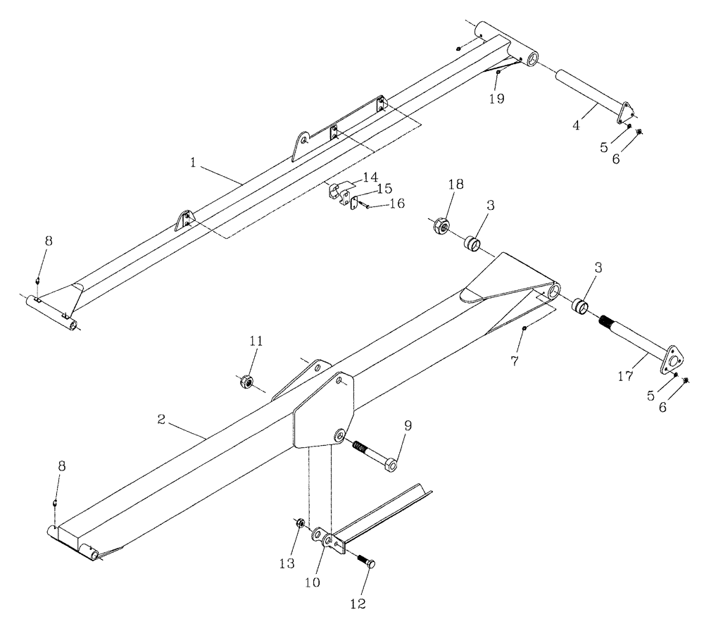 Схема запчастей Case IH 7700 - (A02[01]) - TOPPER ARMS Mainframe & Functioning Components