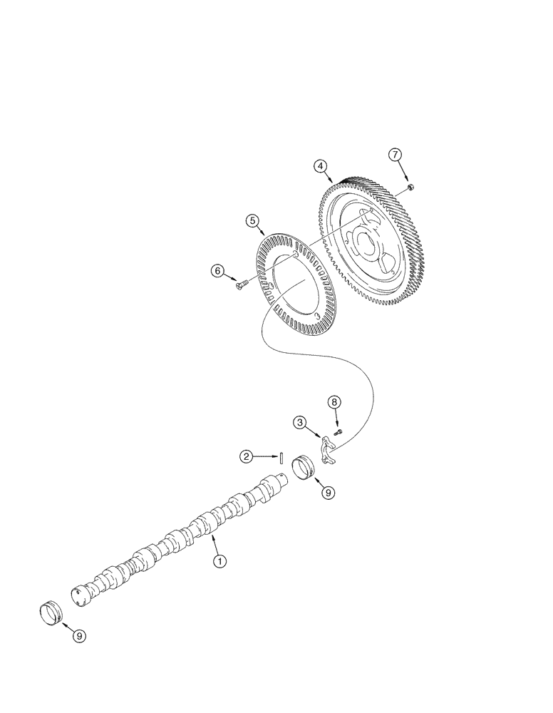 Схема запчастей Case IH MX240 - (02-37) - CAMSHAFT- FILTER, VATTEN, MX240, MX270, 6TAA-8304 EMISSIONS CERTIFIED ENGINE (02) - ENGINE
