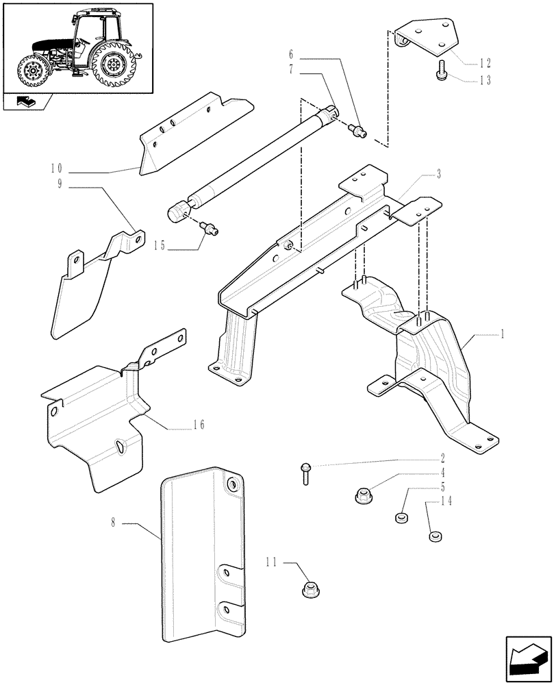 Схема запчастей Case IH FARMALL 95C - (1.83.0[03]) - HOODS (08) - SHEET METAL