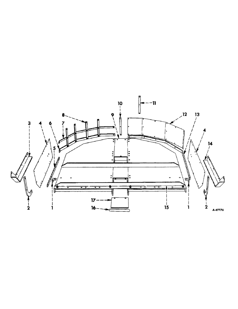 Схема запчастей Case IH 34U-FTC26 - (B-03) - MAIN FRAME 
