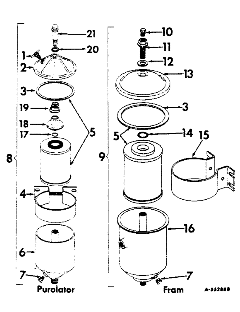 Схема запчастей Case IH 2606 - (051) - FUEL SYSTEM, FUEL FILTER, DIESEL ENGINE TRACTORS (02) - FUEL SYSTEM