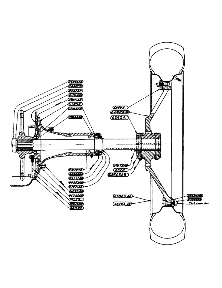 Схема запчастей Case IH DC-SERIES - (082) - REAR AXLE ASSEMBLY, FOR "DC" TRACTORS (06) - POWER TRAIN
