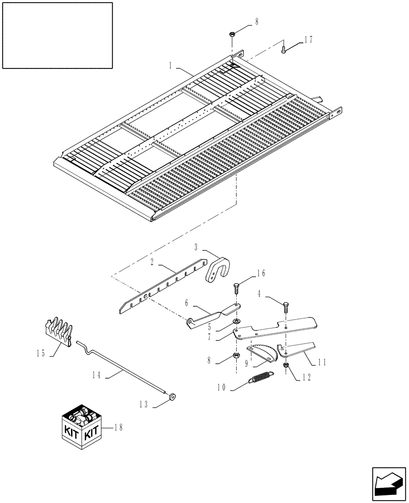 Схема запчастей Case IH 9010 - (74.118.01[02]) - LOWER SIEVES -8010/ 9010 (74) - CLEANING