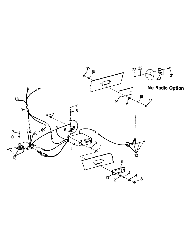 Схема запчастей Case IH PT270 - (11-25) - RADIO & MOUNTING, FUJITSU ELECTRONIC CASSETTE (11-1-80 TO 7-1-82) Options & Miscellaneous