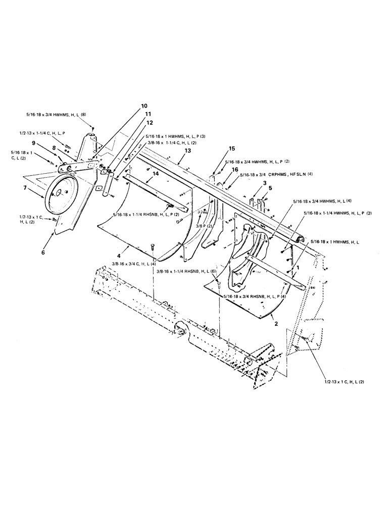 Схема запчастей Case IH 6 - (10) - PICKUP AND FRAME ASSEMBLY 