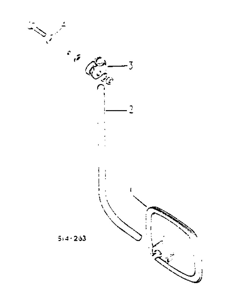 Схема запчастей Case IH 674 - (13-10) - WING MIRROR, TRACTOR WITH CAB, DOOR TOP FITMENT (05) - SUPERSTRUCTURE