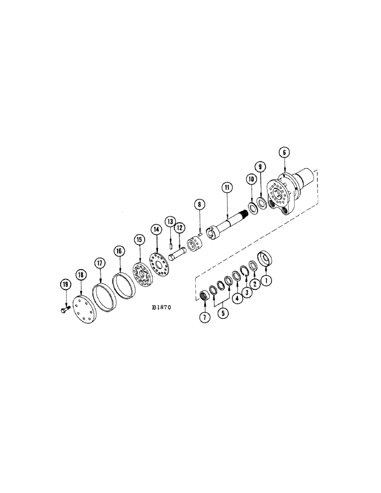 Схема запчастей Case IH 1010 - (292[A]) - F86570 HYDROSTATIC HAND PUMP, SERIAL NUMBER 8243201 AND AFTER (41) - STEERING