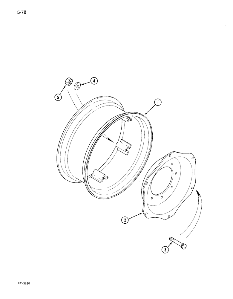 Схема запчастей Case IH 895 - (5-78) - FRONT WHEELS, CAN - AM (05) - STEERING