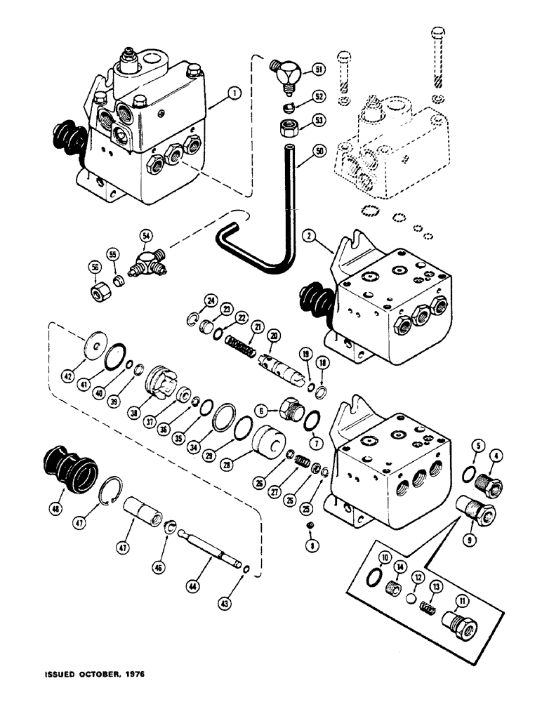 Схема запчастей Case IH 1175 - (131G) - G101001 POWER BRAKE VALVE, FIRST USED TRACTOR SERIAL NUMBER 8803648 (07) - BRAKES