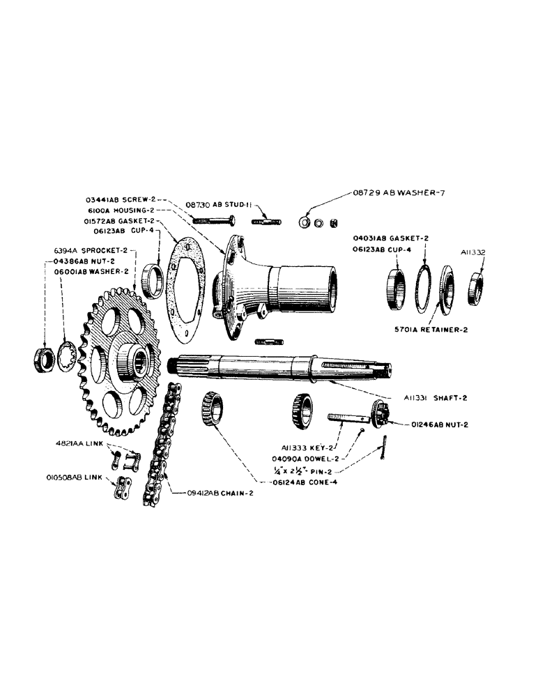 Схема запчастей Case IH 900 - (093) - REAR AXLE AND HOUSING (06) - POWER TRAIN