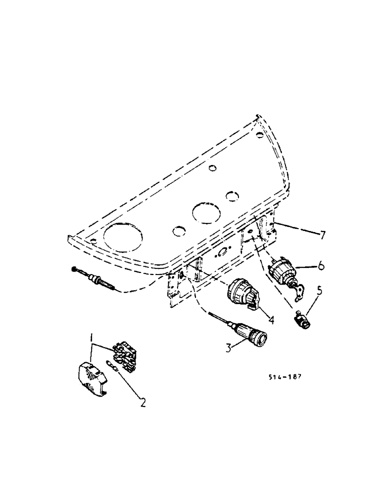 Схема запчастей Case IH 454 - (08-29) - ENGINE AND ELECTRICAL SWITCHES (06) - ELECTRICAL