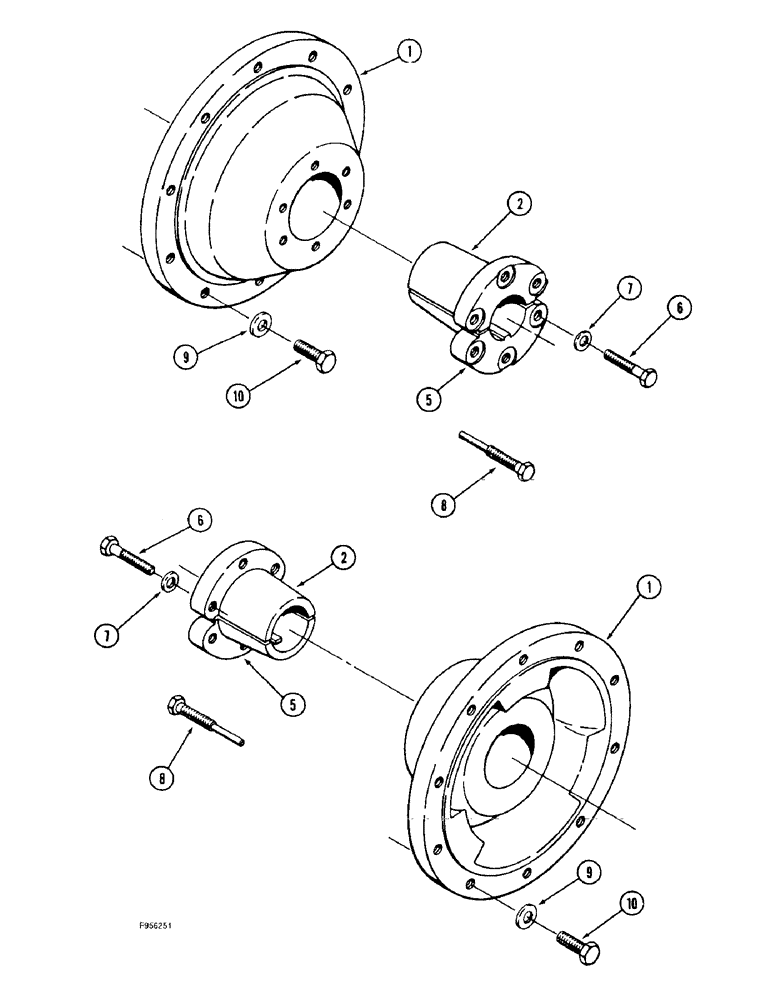 Схема запчастей Case IH 9330 - (6-082) - WHEEL HUBS, K693 BAR AXLES (06) - POWER TRAIN